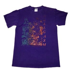 Hellgasm Band T Shirt Purple Small Grunge Crust Punk Hardcore Graphic Tee